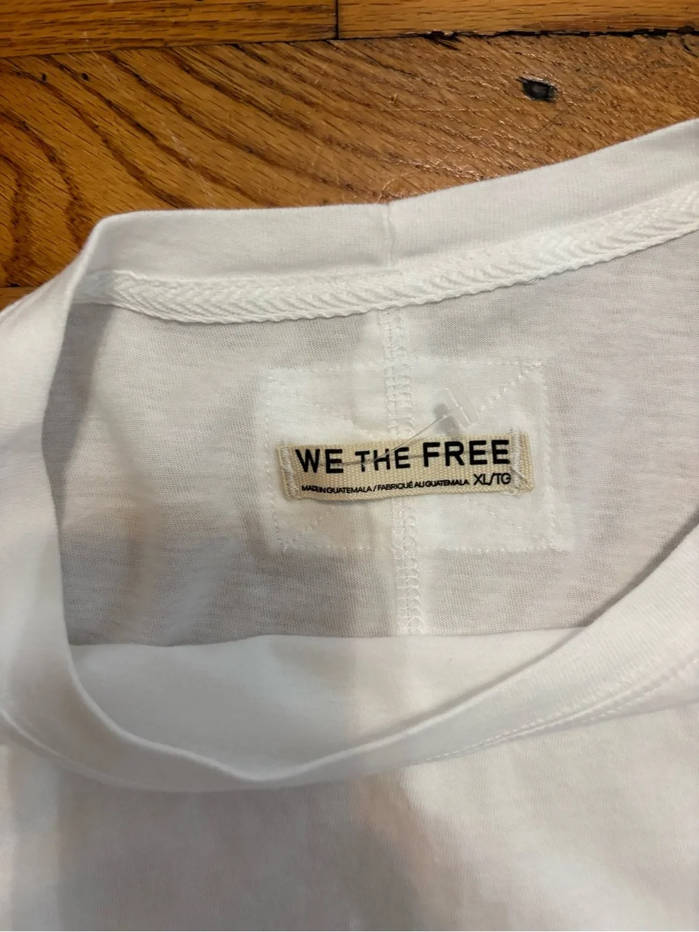 Free People We The Free Perfect Oversized Tee XL White NWOT